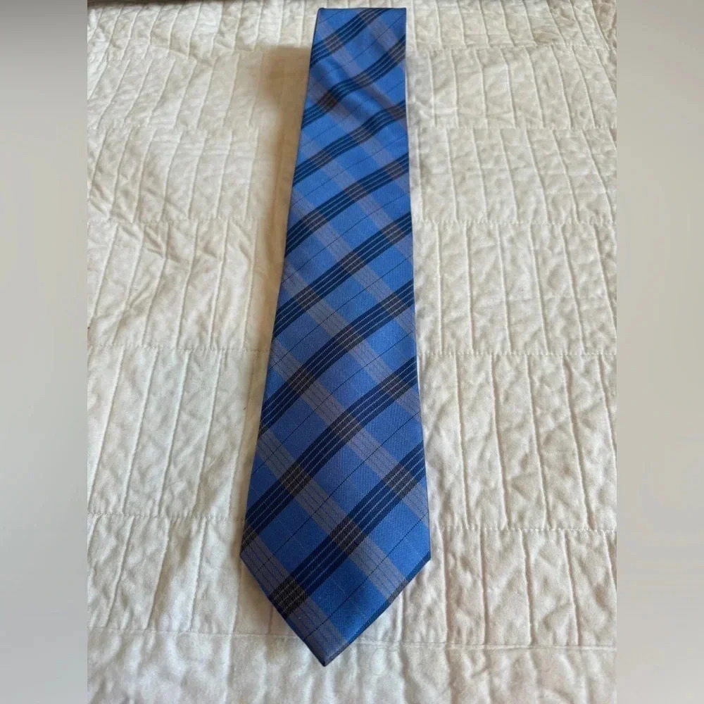 Chaps Blue Plaid Tie